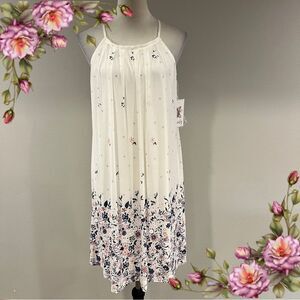 Siren Lily sleeveless Floral mini Dress with straps cottagecore‎ style size M